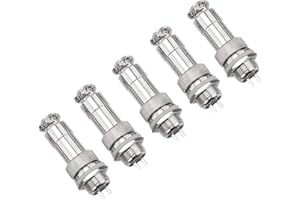 5 stk Aviation Connector 2 Pin GX12 Stecker/Buchse Metall Aviation Plug Socket Connector,Terminals