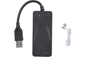 Topiky USB 56K External Dial Up Fax Data Modem, Dual RJ11 Ports, Caller ID, Windows/Linux Compatible