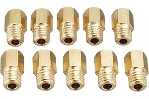 INOVEY PeroFors Set di Getti Principali per Carburatore Esagonale da 10 Pezzi per Carburatore Mikuni VM Tm TMX 200-290