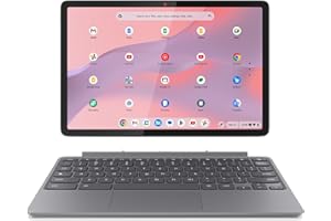 Lenovo IdeaPad Chromebook Duet | 11 Inch FHD+ 1200p Laptop | MediaTek Kompanio 838 | 4GB RAM | 128GB eMMC | Chrome OS | Luna Grey USI Pen 2 | Folio Stand + Folio Keyboard