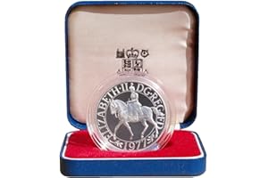 THE ROYAL MINT Silver Proof Crown of the United Kingdom: 1977 Silver Jubilee of Queen Elizabeth II