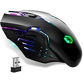 EMPIRE GAMING - RF903 Wireless Gaming Mouse 2.4 GHz Rechargeable - RGB LED Backlight - Ergonomic - 4800 dpi 500 Hz - PS4, PS5