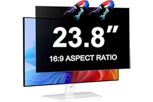 ‎LUSA DESIGN Magnetischer 23,8 Zoll Monitor Sichtschutz für 16:9 Seitenverhältnis Breitbild-Computer, Blendschutz Blaulichtschutz Shield Filter für Augen, Abnehmbarer Computermonitor Sichtschutz 60.5 cm