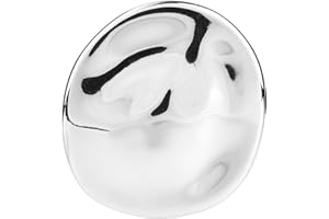 Mikovivi Broche Geométrico de Metal, Broche Vintage Irregular Redondo para Mujer Hombre Elegante Abrigo Vestido de Noche Joya para Boda Cumpleaños