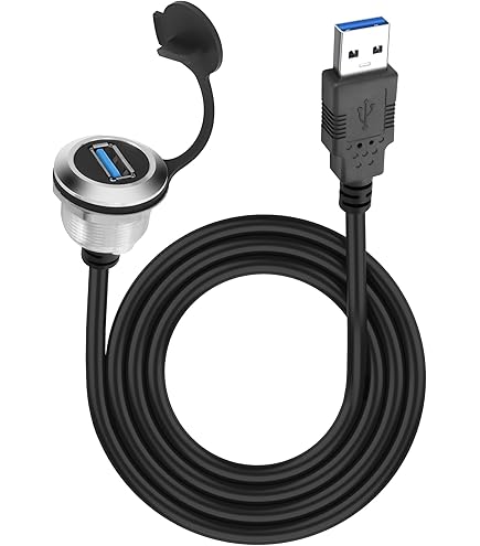 BATIGE 5pk USB 3.0 Car Mount Flush Cable, Waterproof Ext For Car/Boat - View #11