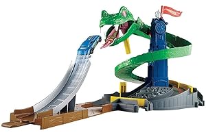 Hot Wheels City ataque du Cobra, Coffret de Jeu pour Petites Voitures avec Circuit et Pistes, Jouet pour Enfant, FNB20 Exclusivité sur Amazon