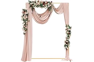 PetHot Wedding Arch Metal Frame Free Standing Balloon DIY Wedding Backdrop Display Stand for Party Garden Bridal Party Decoration(1M*2M)