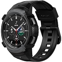 Spigen Rugged Armor Pro, kompatibelt med Galaxy Watch 4 Classic armband med fodral 46 mm