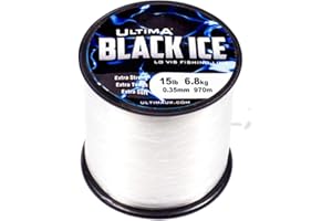 Ultima Red Ice - Línea de Pesca Extra Fuerte (Alta Visibilidad) - Bebina de 115 g, Mixta