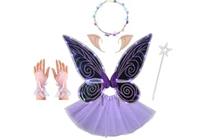 SHENGOU Elfenflügel Mädchen,Elfen Feen Flügel,Feenflügel Damen,Schmetterlingsflügel Mädchen,Feenflügel Kinder,Kinderflügel Fee,Schmetterlingsflügel Kinder,Elfen Flügel Kostüm