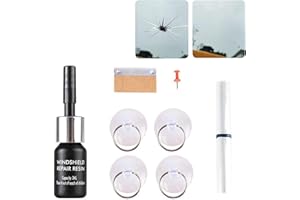 CUTIOLLY Płyn do Naprawy Szkła,zestawu naprawczego szyby samochodu, naprawa szyb samochodowych, żywica do naprawy przedniej szyby, zestaw naprawczy do pęknięć szyby samochodowej, zestaw naprawczy do pęknięć