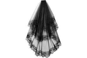 CICILIAYA Bridal Veil Women's Printing Tulle Short Bachelorette Party Wedding Veil With Comb for Wedding Hen Halloween Party
