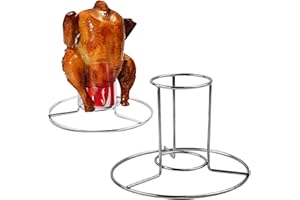 dobooo 2 Pcs Beer Can Chicken Roaster Stand - Vertical Turkey Stand,Meat Poultry Hanger Roaster Vertical Holder Barbecue Tool for Grilling, Ovens, Smokers