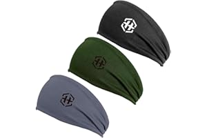 Hypefit Diademas Deportivas Extensible Unisex, Bandas de Pelo Entrenamiento, Turbante Deportivo, Apta para Running, Fitness, Yoga, Crossfit, Ciclismo