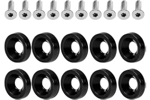 QIILU Joint de vis de la Voiture M6, vis de décoration de Cadre de Plaque d'immatriculation de Boulon de Modification