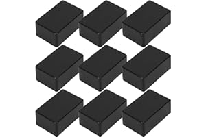 HMKESOTERIC Wodoodporne pudełko projektowe z tworzywa sztucznego ABS, montowane na powierzchni, czarne, 70 x 46 x 29,5 mm