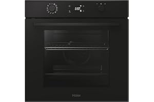 Haier ID Series 2 H6 ID2P5B3YTB - Horno Multifunción Pirolítico e Hidrolítico, Conectividad WIFI, 78L, Cocción multinivel, 12 Funciones, Display táctil y Mandos giratorios, Guía Telescópica, Negro