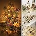 Produktbild Altsommer Weihnachten Kieferkegel Muster 2M LED Lichterkette,Weihnachtsbeleuchtung mit 20 Stück Warmweiß LED,Weihnachtsdeko Garland Dekorative Beleuchtung,Lichterkettenvorhang (A)