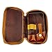 Parker Genuine Leather Zippered Safety Razor & Double Edge Blade Travel Case