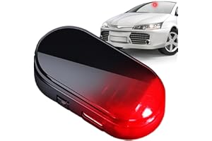 GENERIC Solar Powered Car Alarm Light,Automotive LED Warning Lamp - Simulated Alarm Anti-Theft LED Flashing Safety Security Light for Automotive Interior