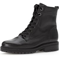 Gabor Damen Combat Boots – Bequeme Stiefeletten Mit Wechselfußbett, Weite H