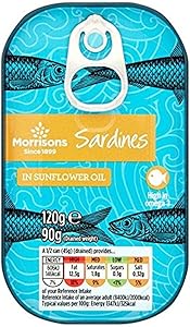 Morrisons Sardines In Sunflower Oil, 120g|200
