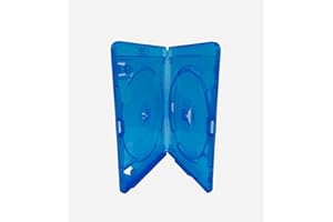 DRAGON TRADING 1 x Amaray azul fundas de DVD o Blu-ray con capacidad para 2 discos
