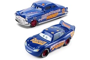 URacon Lightning McQueen Giocattolo Veicoli,2pcs McQueen Cars Macchinine Giocattolo per Bambini Giocattolo Macchinine Modello Giocattolo in Lega Decorazioni Regalo educativi per Bambini