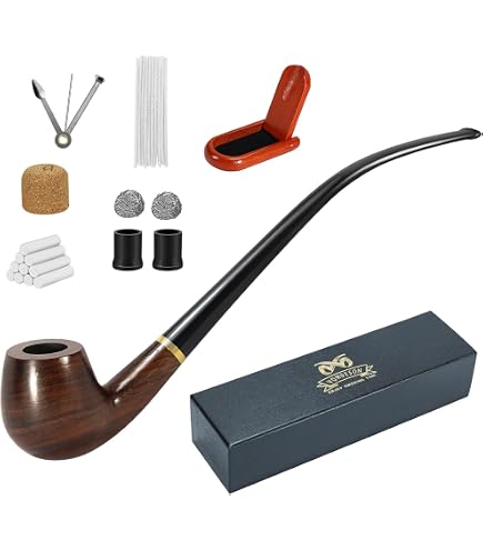 Lot De 3 Pipes En Bois Faites Main - Pipes à Tabac Artisanales Pour Fumeurs