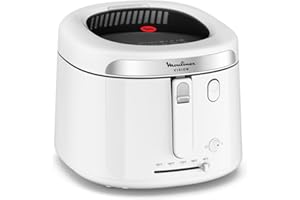 Moulinex Vision, Friggitrice ad Olio 1,2 kg, con Ampia Finestra, Design Moderno, Capacità Familiare, Facile da Pulire e da Riporre, AF2521E0