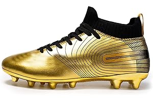 Kmrlofiy Chaussures de Football Professionnel Homme Crampons de Foot Homme Antidérapant Athlétisme Entrainement Spike Chaussures de Foot de Crampon Sport Adolescents