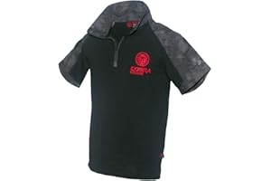 Cobra Tactical Solutions Fenrir T-Shirt Tactique Militaire Manches Courtes avec Zip pour Homme T-Shirt d’Airsoft