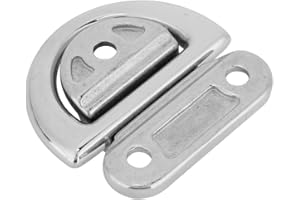 CHANGOR Boat D Tie-Down Ring Stainless Steel Made Polished Eye Protection Needs Marine D Tie-Down Ring for Yacht Motor