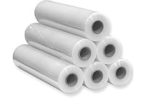 Film Estensibile bianco manuale pellicola rotolo 2.4kg 500mm 30 my micron bobina 6 pezzi pallet STI