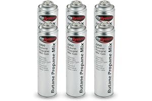 Ranjha's® camping gas premium gas canisters for camping stove GoSystem 2350 butane gas canisters Propane 70:30 Mix butane gas Cartridge EN417 Threaded 350g with self-sealing safety valve