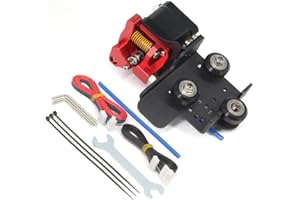 Zeberoxyz Direct Drive Upgrade Support Aluminum Plate with 3pcs Pulleys with Dual Gear Extruder with Stepper Motor Kit Only for CR-10S Pro V2 (Plate+Dual Extruder+Motor Kit)