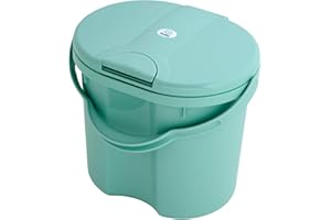 Rotho Babydesign TOP Pojemnik na zużyte pieluszki, Z pokrywką, 11 l, Od urodzenia, TOP, Swedish Green (Miętowy), 200020266