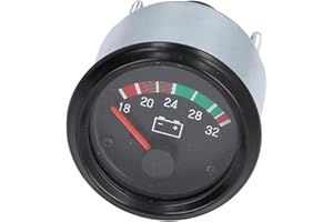 JECTSE 52mm Voltage Gauge, 24V (18-32V) Digital LED Voltmeter Gauge Waterproof and Dustproof, Volt Gauge Meter Universal for Car Marine Boat Automotive