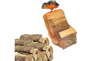 METROQUADROCASA 10 Sacchi da 15 kg legna da ardere 100% faggio 150 kg tronchetti per camino stufa (25 CM)