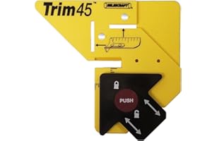 Milescraft 8401 Trim 45 Trim Carpentry Aid - Trim Gauge, Trim Miter Aid