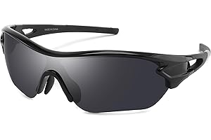 SINSPORT EYEWEAR Polarisierte Sportbrille Sonnenbrille Herren fahrradbrille damen mit UV400 Schutz für Autofahren Laufen Radfahren Angeln Golf Sonnenbrille