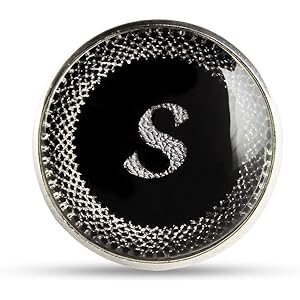 Kavove Black Colored Alphabet Lapel Pin