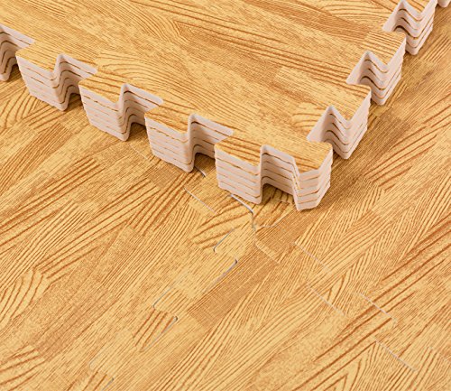 Schutzmatten 30 x 30 cm Puzzlematte Sportmatte Unterlegmatte Gymnastikmatte Fitnessmatten Bodenschutz,Schutz vor Dellen, Kälte usw. für Therapiezentren, Bodybuilding, Sportgeräte, Arbeitsbereiche usw. - 6