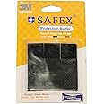 SAFEX Self Adhesive Square Soft Silicon Furniture Protection Non Slip Anti Skid Buffer Bumper | Ligt Proof | Wind Proof | Pest Proof | (Black)