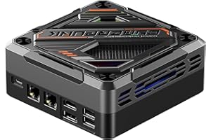 KINGNOVYPC AMD Ryzen 7 8845HS Windows 11 Mini PC 4K (8C/16T, do 5,1 GHz), 64 GB 5600 MHz DDR5, 1 TB NVMe, obsługa eGPU, mini komputer stacjonarny, typ C Thunderbolt 4 porty HDMI DP, 4 x USB, 2 x LAN, Wifi 6 BT