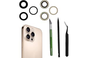 Dakexiong Rückkamera-Glaslinse Ersatz für iPhone 16 Pro/iPhone 16 Pro Max, Kompatibel mit iPhone 16 Pro/iPhone 16 Pro Max Back Rück Kamera Glas Linse Ersatz, mit Reparaturwerkzeug Kit