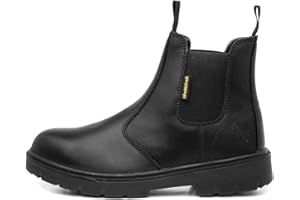 EARTH WORKS SAFETY EarthWorks Safety - EarthWorks Spanner Mens Black Leather Safety Boot