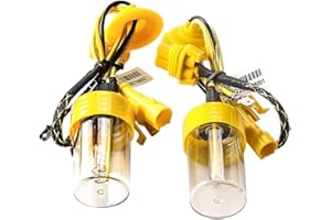 Sidaqi 2 x H7 HID ampoules au xénon 6000K xénon blanc de remplacement pour ampoules de phare de voiture lampe de faisceau route/croisement