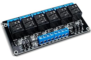 Innfeeltech 1pcs DC 5V Module relais 6 canaux relais avec optocoupleur High ou Low Level Trigger platine d'extension