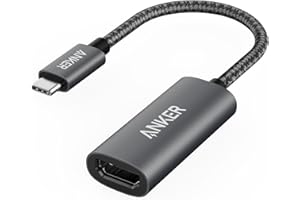 Anker Adaptador USB C a HDMI (4K a 60Hz), Adaptador USB C portátil PowerExpand + de Aluminio, para MacBook Pro, MacBook Air, iPad Pro, Pixelbook, Galaxy y más (Compatible con Thunderbolt 3 Puertos)